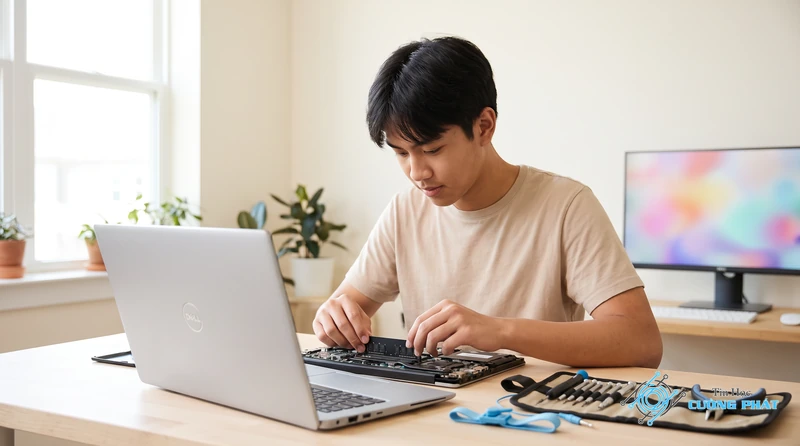 Laptop Dell bị màn hình đen