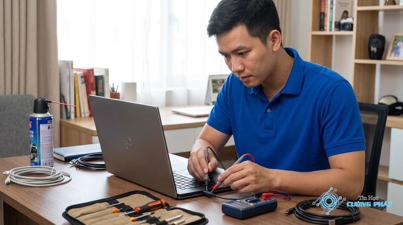 Thay jack sạc laptop Dell