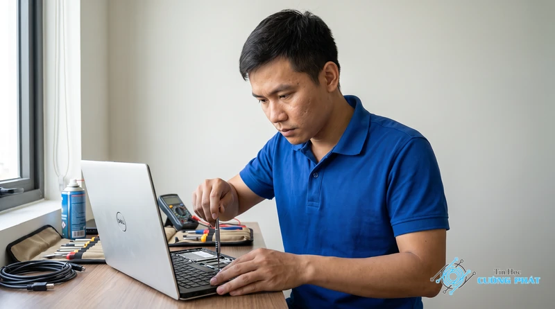 Thay jack sạc laptop Dell