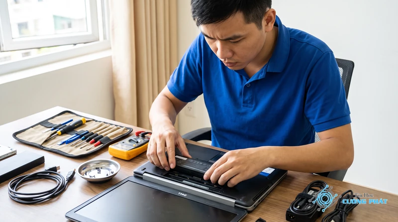 Thay pin laptop Dell