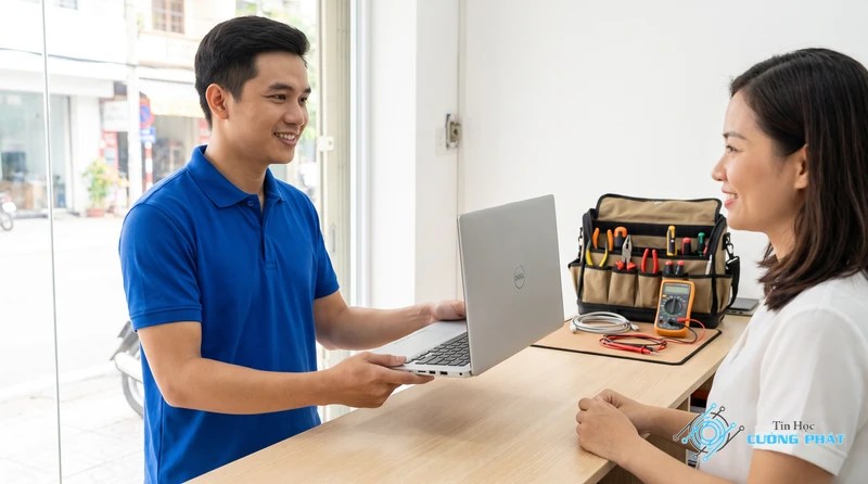 Thay pin laptop Dell
