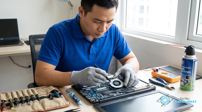 Thay quạt laptop Dell